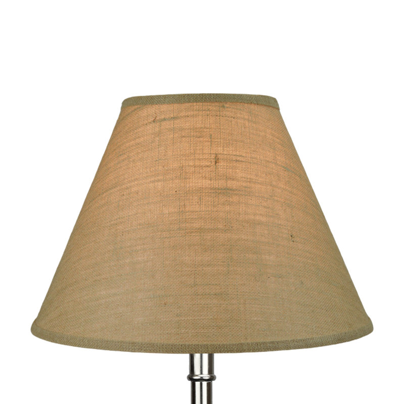 12" H x 18" W Empire Lamp Shade - (Spider Attachment) in Burlap Natural