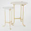 Plie Table-Brass/White Honed Marble-9409092