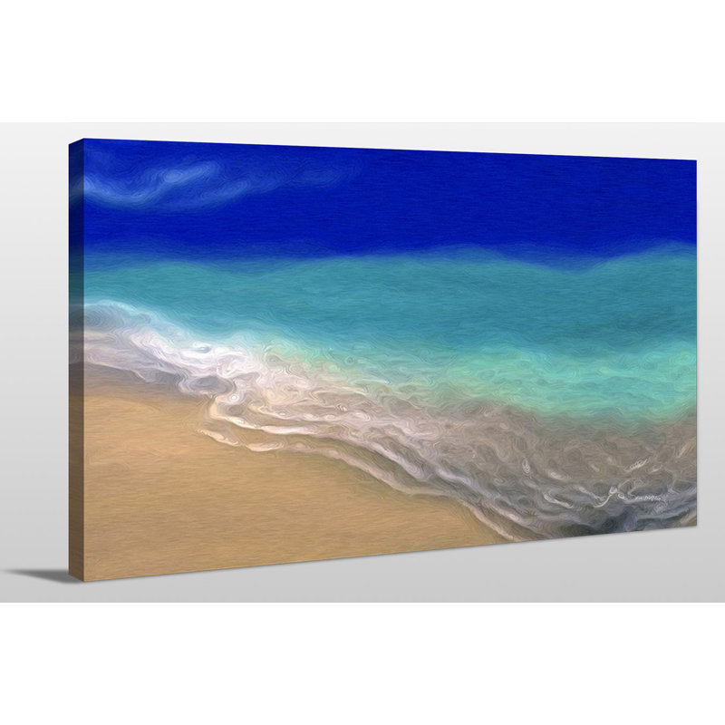 «Beach Scene», reproduction d'art, H 36 po x l 60 po x P 1,5 po, Toile tendue