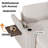 110" Modular Sectional Pull-Out Sofa With Side Table, Cupholders, Charging Ports-1125922886