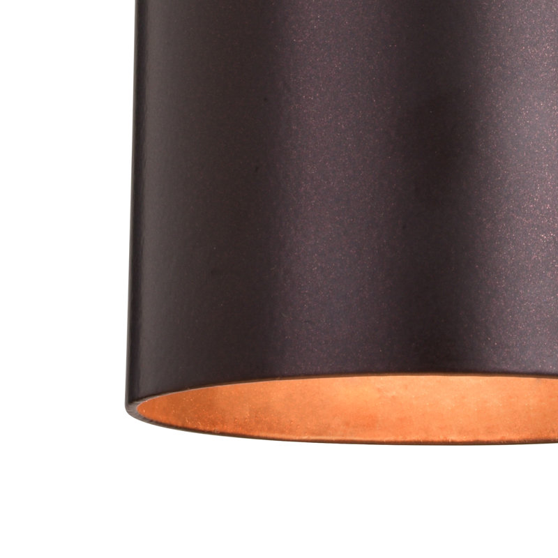 Applique murale d'extérieur en aluminium Édith, H 14,25 po x l 5 po x P 8 po, Bronze profond, Haut / Bas