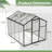 6X8 FT Greenhouse, Polycarbonate Greenhouse With Quick Setup Structure And Roof Vent, Aluminum Large Walk-In Greenhouse-113997883