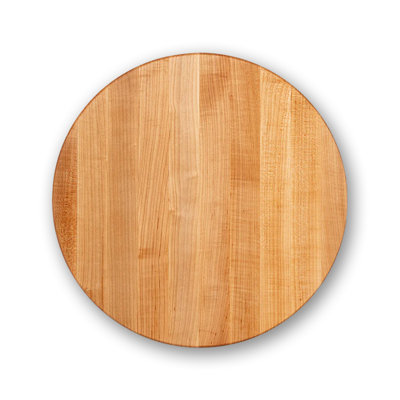 Planche à découper ronde 18 po John Boos, grain de bord 1,5 po