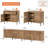 126" W Reeded TV Stand with Charging Station-1545595390