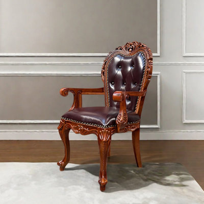 Fauteuil de loisir à double face en similicuir gravé