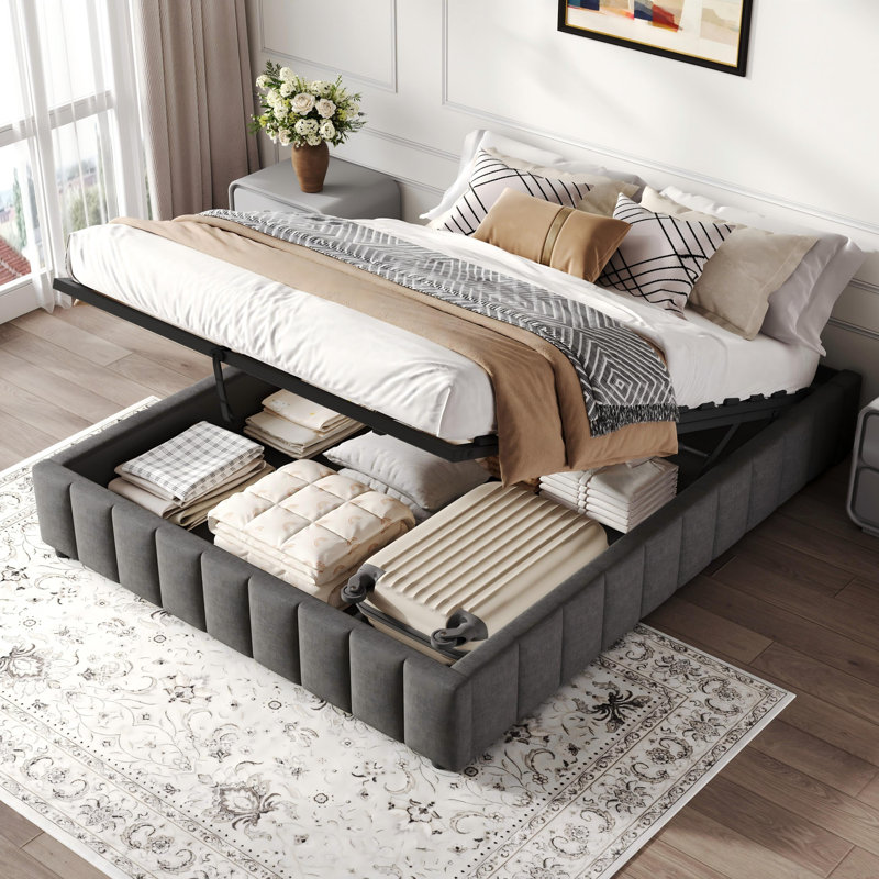 Upholstered Ottoman Storage Bed