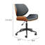 Fauteuil de bureau à dossier bas et hauteur réglable
