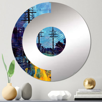 Charlyann - Miroir mural demi-cercle
