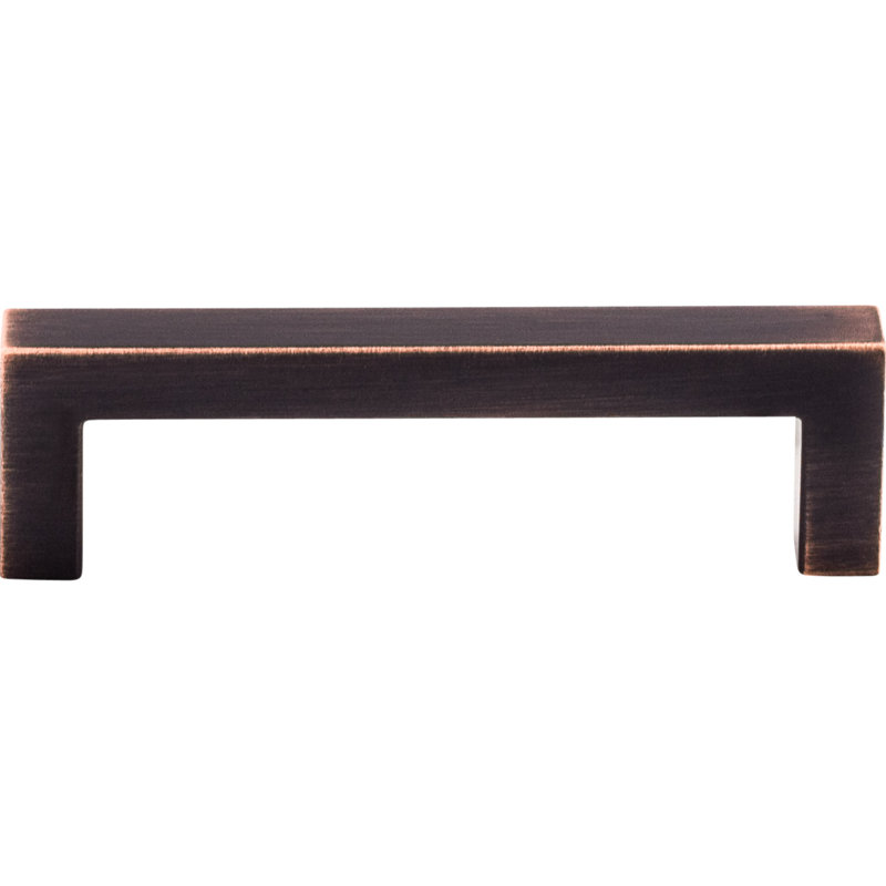Square Bar pull, Tuscan Bronze, 3 3/4" Center to Center