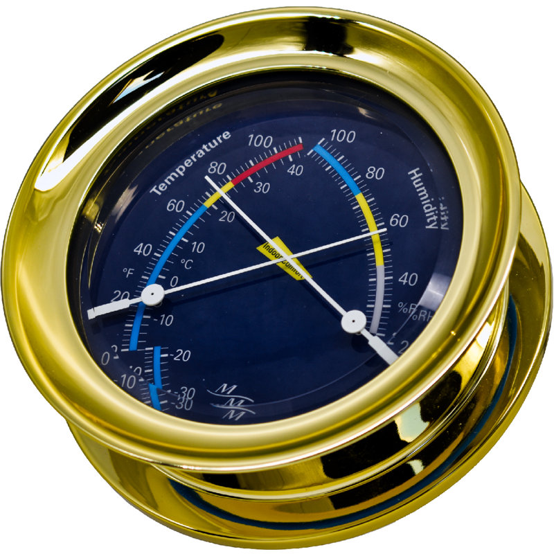 5.85'' Wireless Outdoor Thermometer, Gold