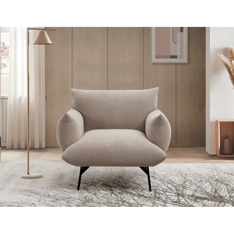 Canapé Kiados Boneless 35,82, Tissu beige
