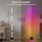 57" Dimmable LED Novelty Corner Floor Lamp with Remote and APP Control （Set of 2）