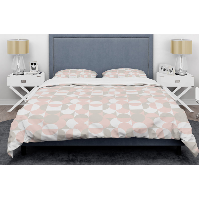 Retro Art Deco - Mid century bedding set - Modern Mid-century Bed cover set, Full/Queen Duvet Cover + 2 Shams