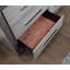Table de chevet grise 1pc