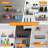 Square Style 4 Size Peg Board Organizer Basket Bins Accessories