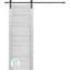 Porte de grange coulissante en bois givré et verre composite avec ensemble de quincaillerie Louver 32 po x 96 po Louver-93912536-93912528
