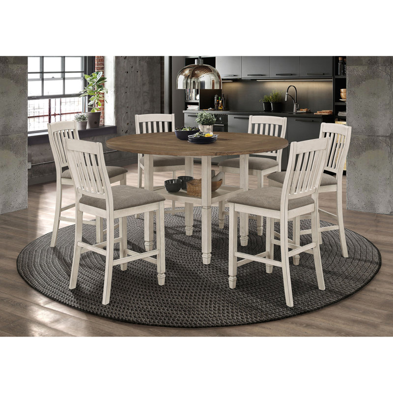 Ensemble repas 7 pièces Bentley Muscade et crème rustique, 7