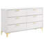 Ensemble de chambre avec grand lit 5 pièces Paulk - blanc-1470961220-1470961210-1437815688
