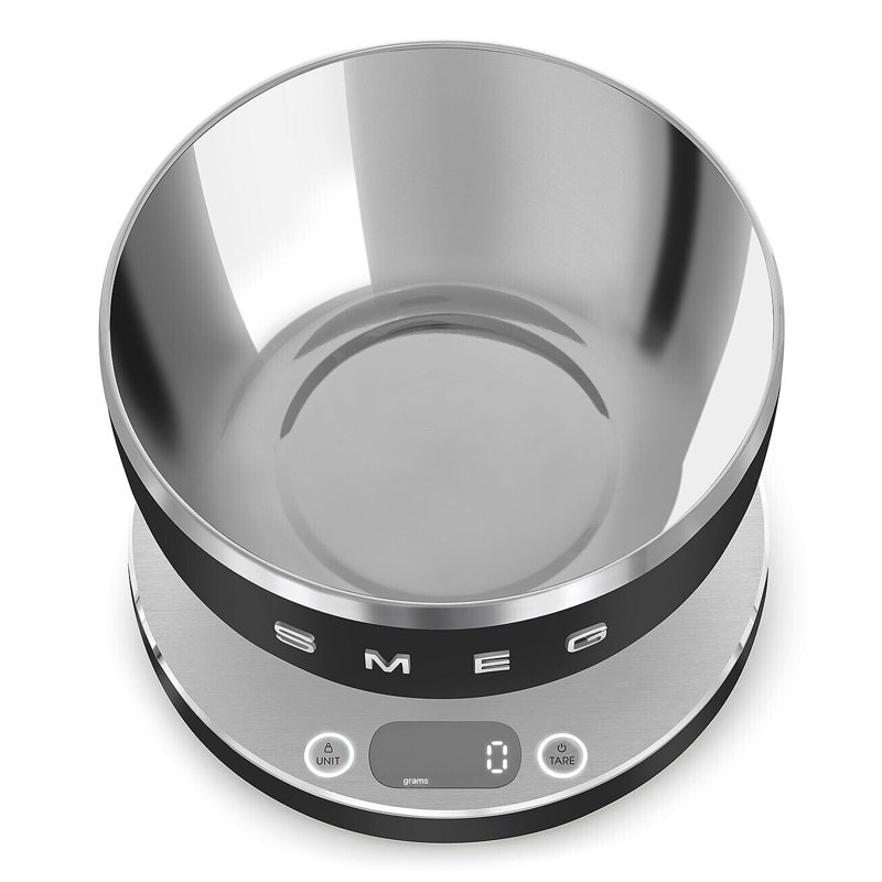 SMEG Contemporary Digital Kitchen Scale, Matte Black