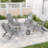All-Weather HDPE Adirondack Chair with Ottoman, 3-Position Adjustable & Folding Fire Pit Chair with Cup Holder for Lawn, Deck, & Poolside-1323830832