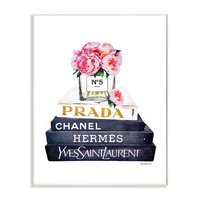 « styleing designer fleurs bookstack blue gold », peinture