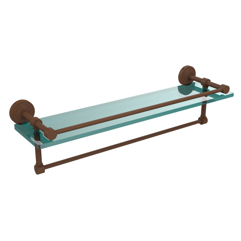 Tablette de rangement Beresford, Bronze antique, H 5 po x l 16 po x P 5 po
