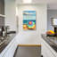  «Beach Umbrella 1» par Alonzo Saunders, art mural en verre acrylique, 24 po x 36 po-1071023192