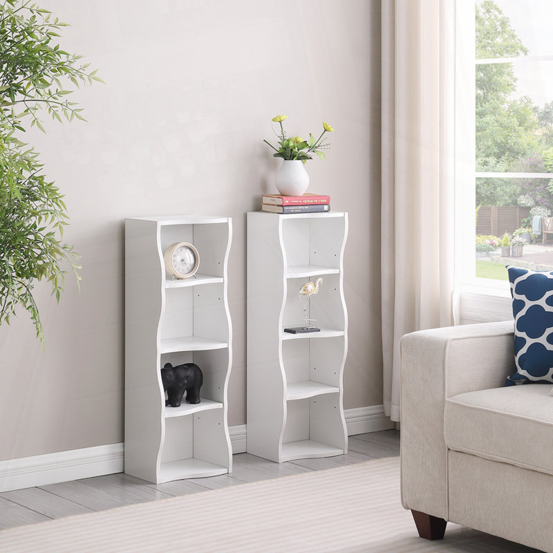 Display And Multi-Functional Bookshelves, White