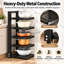 Pots and Pans Organizer,5-Tier Adjustable Kitchen Countertops Rack