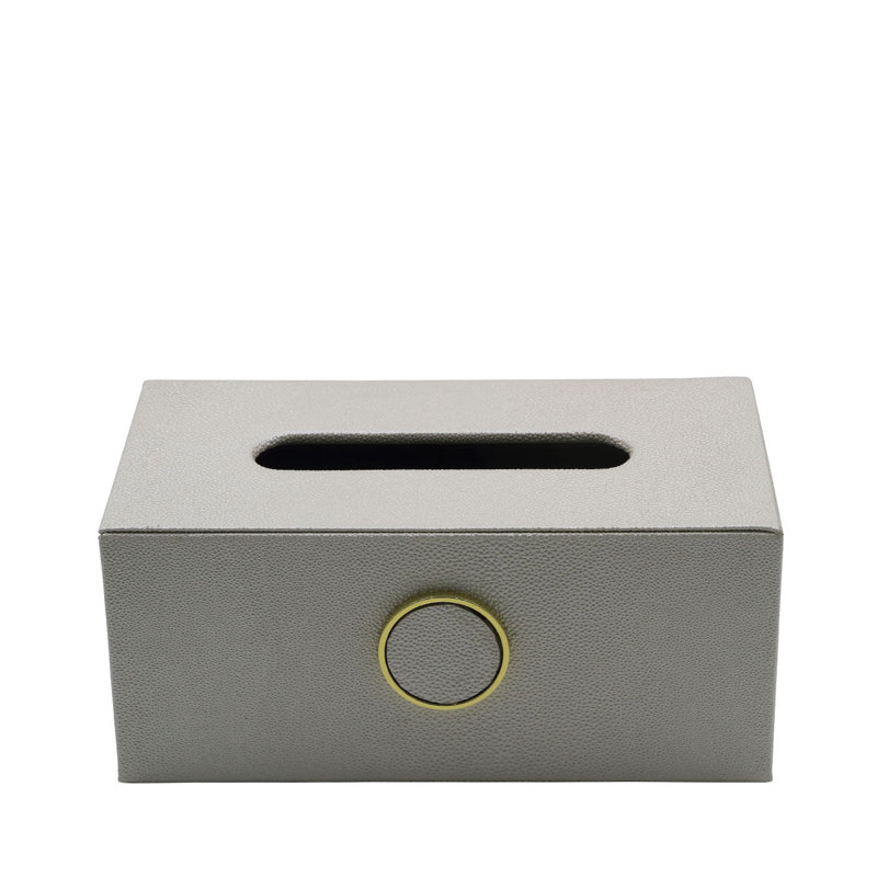 Abdorassoul Faux Leather Tissue Box for Living Room Decor, Chic Decoration Piece for Tabletop