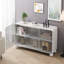 Armoire de rangement en verre 47,25 po du sol au plafond pour la cuisine, le salon et la salle de bain-1609152814