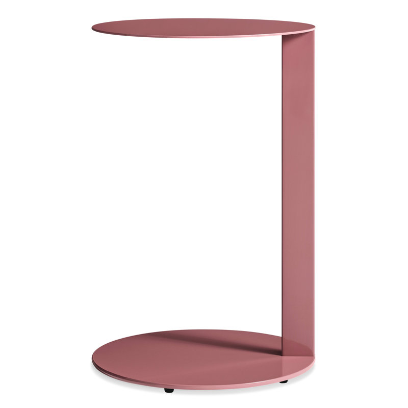 Note Steel Top End Table, Dark Olive, 25" H x 16" W x 16" D