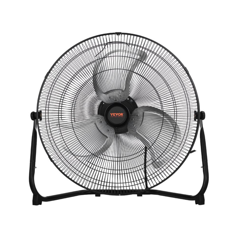 Ventilateur de sol 20 pouces 3 vitesses 360 °, H 23,62 po x l 23,62 po x P 10,24 po