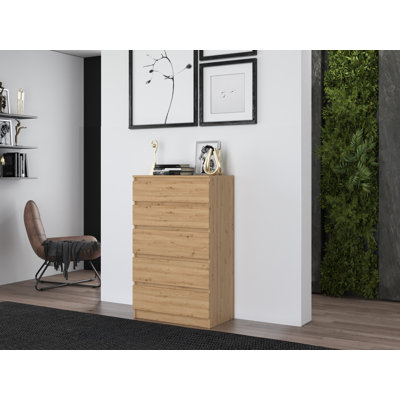 Tonya 5 Drawer 70cm Chest of Drawers