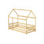 Lit en bois pour lit simple avec structure de toit