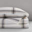 Ensemble de draps à carreaux brun clair, literie douce et confortable pour un confort à l'année et un décor de chambre à coucher élégant.-120903065