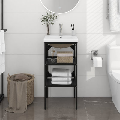 Gumtow 400mm Single Bathroom Vanity with Drop In Ceramic Basin
