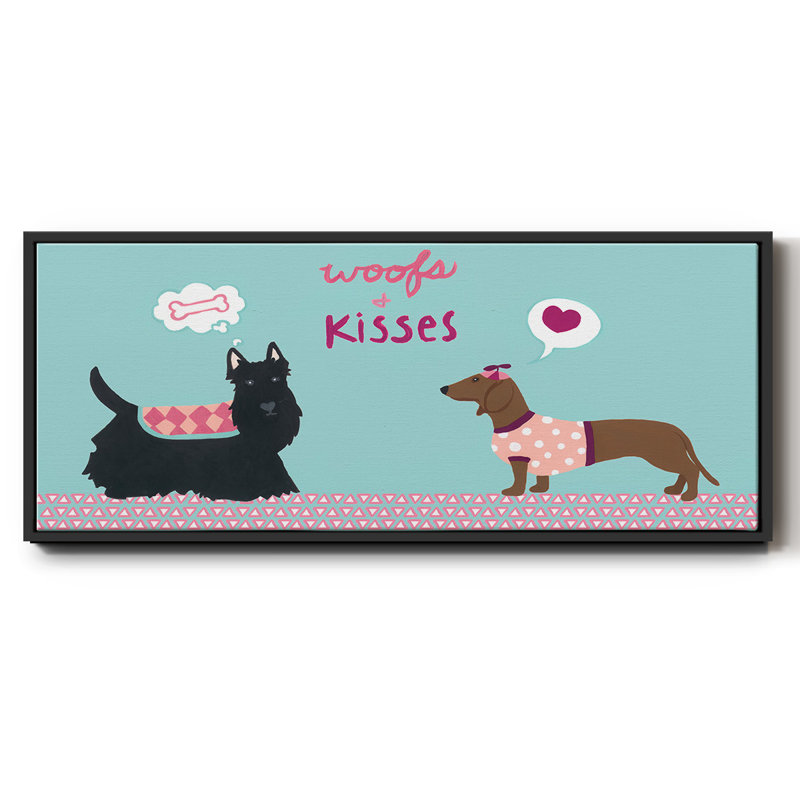 Collection Valendogs, toile C encadrée, H 12 po x l 30 po