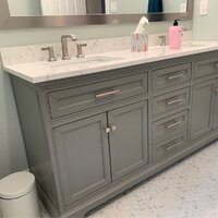 Annaline 72'' Free-Standing Double Bathroom Vanity with Engineered Stone Vanity Top Lark Manor Base Finish: Silver Gray