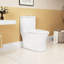 Une toilette en céramique allongée de 1,1 / 1,6 po de hauteur confortable, blanche et accrédité, siège à fermeture en douceur T039wt blanc allongé, longue durée