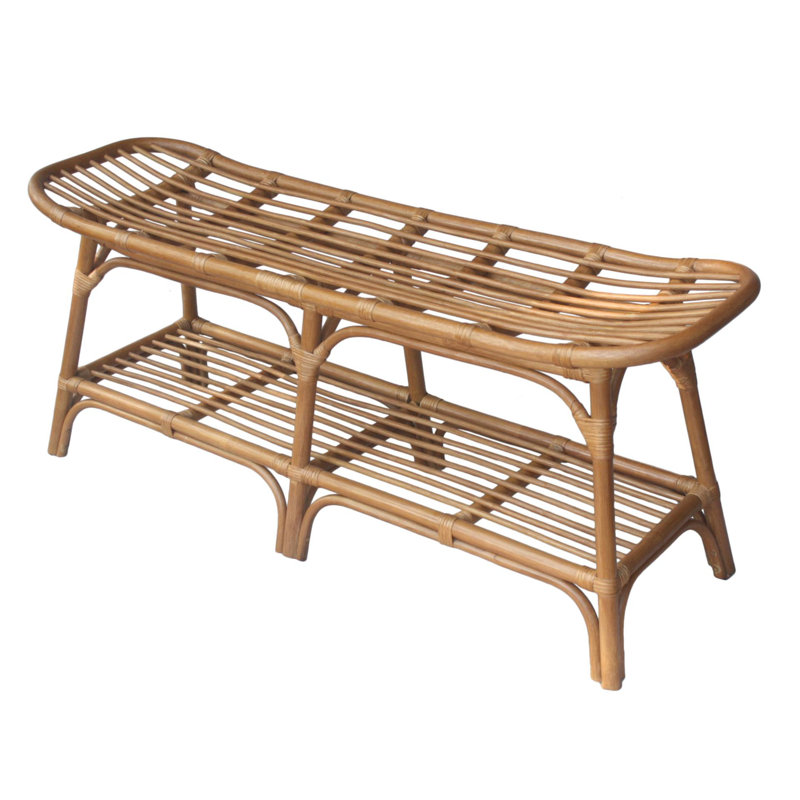 Leclerc Upholstered Storage Bench, Brown