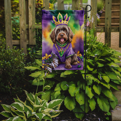 Double Sided 15.5'' H x 11.25'' W Polyester Mardi Gras Garden Flag