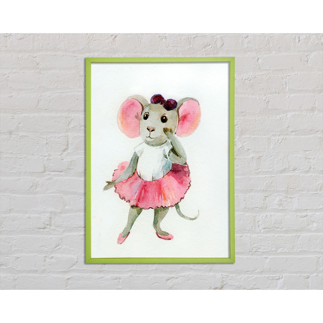 Delessite Ballerina Mouse 2 - Einzelne Bilderrahmen Kunstdrucke