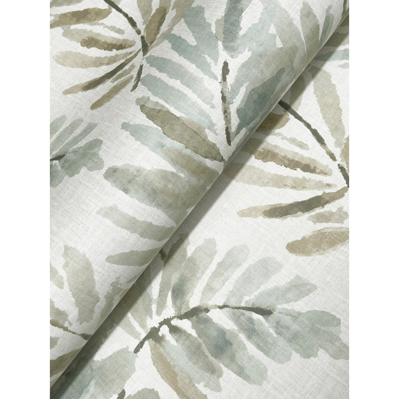 Papier peint Serenade Aqua Ferns, Vert clair