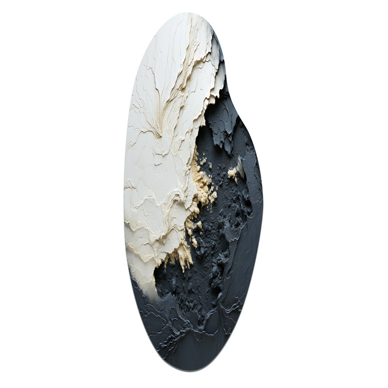 Prieto - Décoration murale irrégulière en métal bord de mer, H 30 po x l 11 po