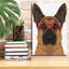 «German Shepherd Porter Hipster Glasses» par Furbaby Affiliates, art mural sur toile-188760666