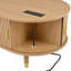 [Vidéo d'assemblage] Table basse ovale cannelée en bois de 42,5 po avec station de charge (table incluse seulement)