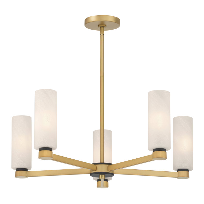 Lustre 5 lumières 26 "Wexmere, 5 lumières, H 9,25 po x l 26 po x P 26 po