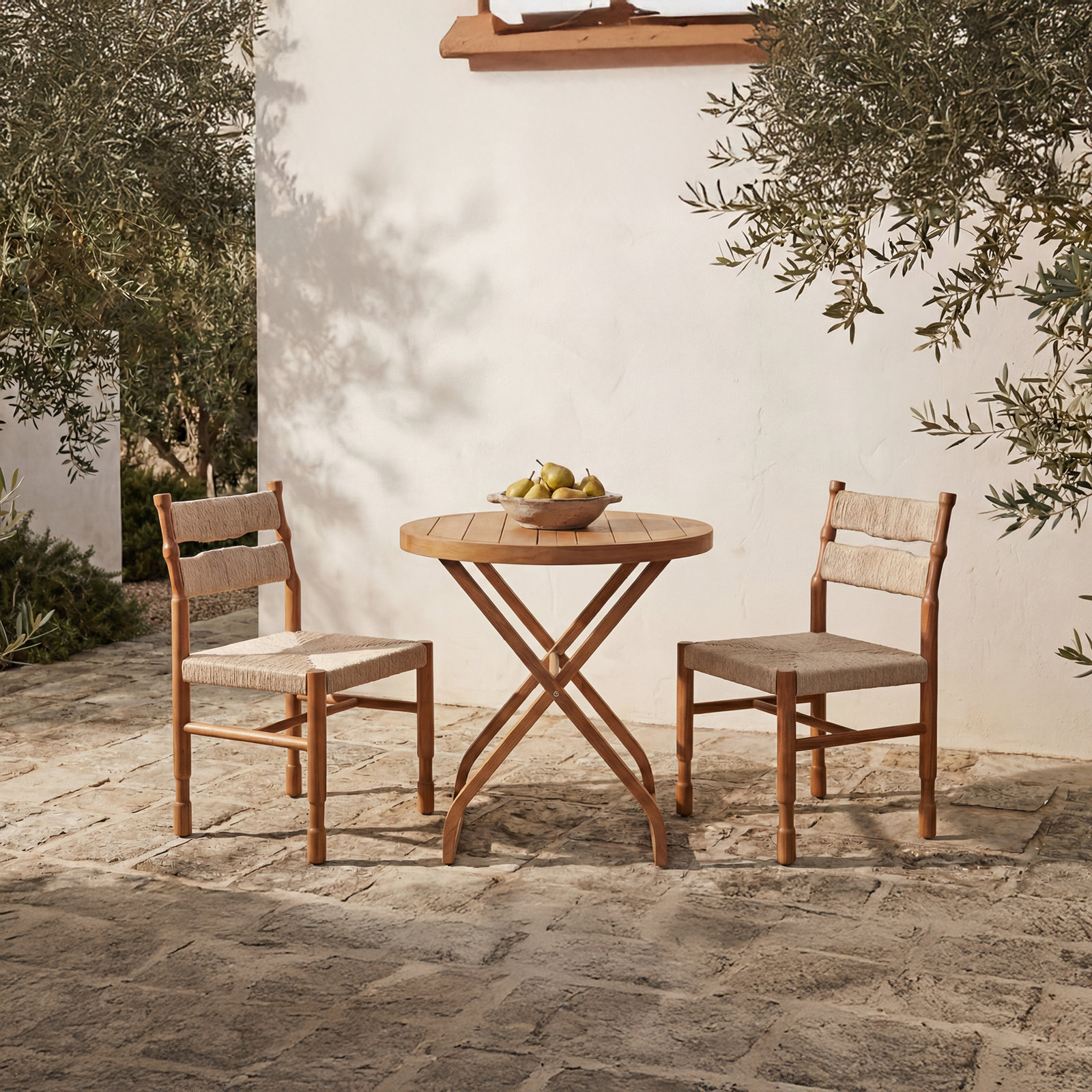 Bronson Teak Patio Side Chair