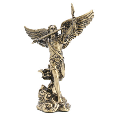 3.94 Figurine Bronze Poly Resin